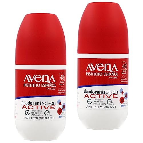 avena instituto espanol deodorant roll on, active, long lastin...