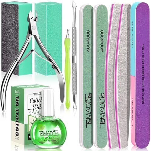 tsmaddts cuticle pusher nail file kit, nail buffers and files...