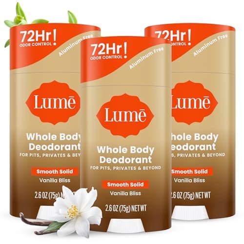 lume whole body deodorant smooth solid stick 72 hour odor...