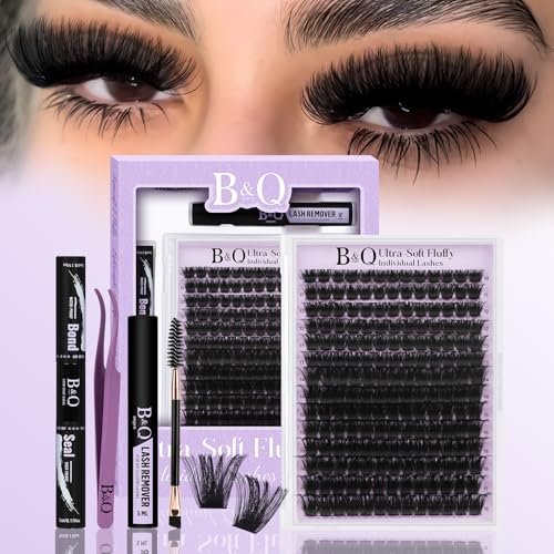 b&q fluffy lash clusters kit ultrasoft cluster eyelash extensi...