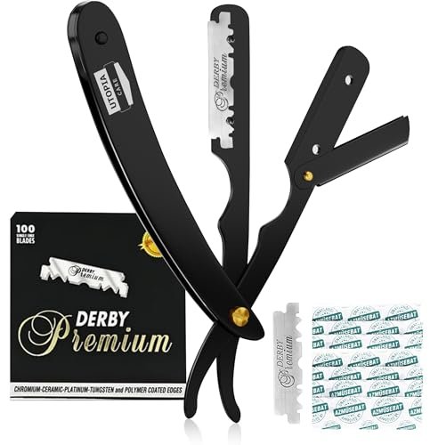 utopia care professional straight razor for men, barber straig...