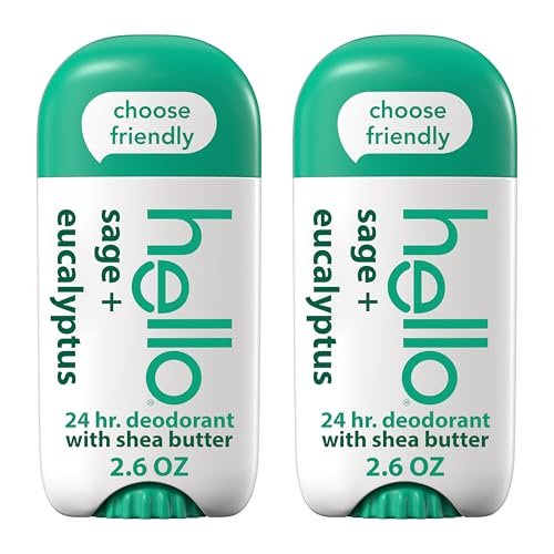 hello sage and eucalyptus aluminum free deodorant for women an...