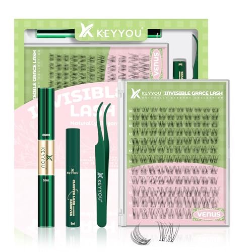 keyyou venus lash clusters kit fairy lash extension kit c curl...