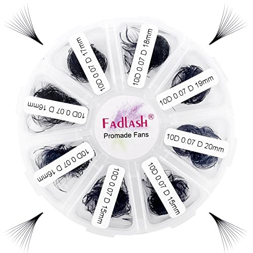 premade fans eyelash extensions mixed tray 1000 premade lash f...