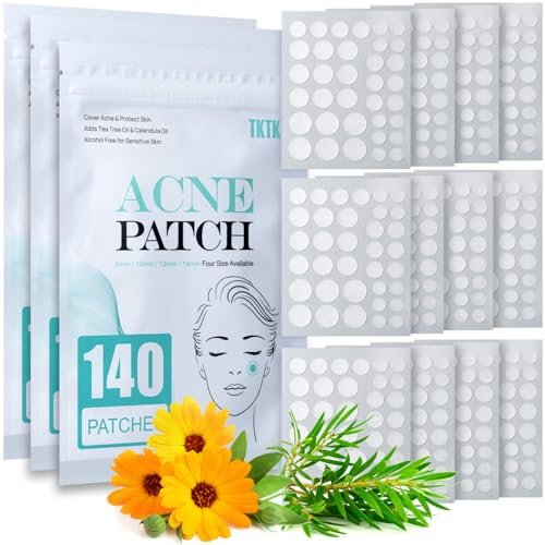 tktk pimple patch acne patch, 4 sizes 420 patches acne absorbi...