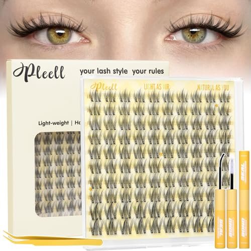 pleell lash clusters kit wispy eyelash clusters kit manga lash...