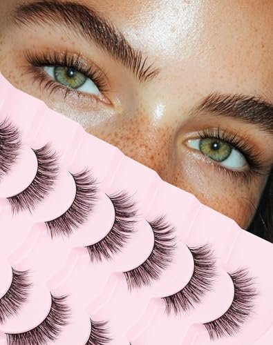 onlyall natural lashes wispy lashes natural look false eyelash...