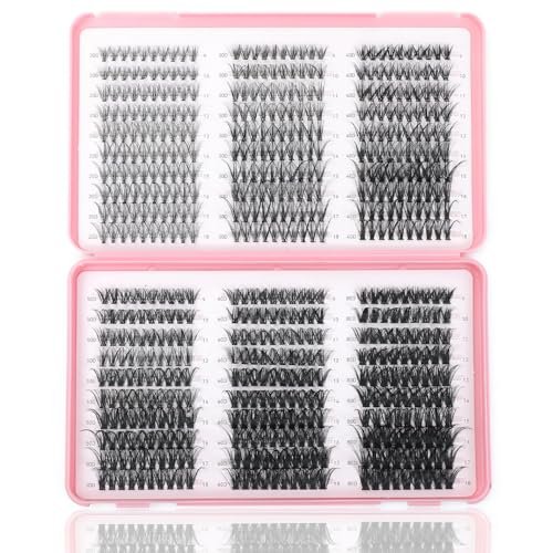 lash clusters kit, 560 pcs eyelashes clusters kit 9 18mm indiv...