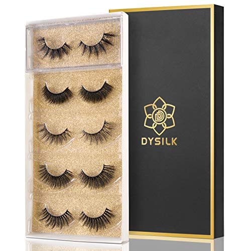 dysilk false eyelashes fake lashes eyelashes natural look 5...