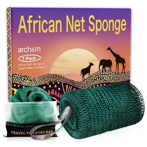arch&m african net sponge authentic authentic exfoliating sh...
