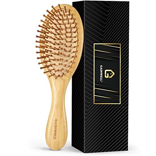 gainwell bamboo hair brush for hair growth, natural bamboo bri...