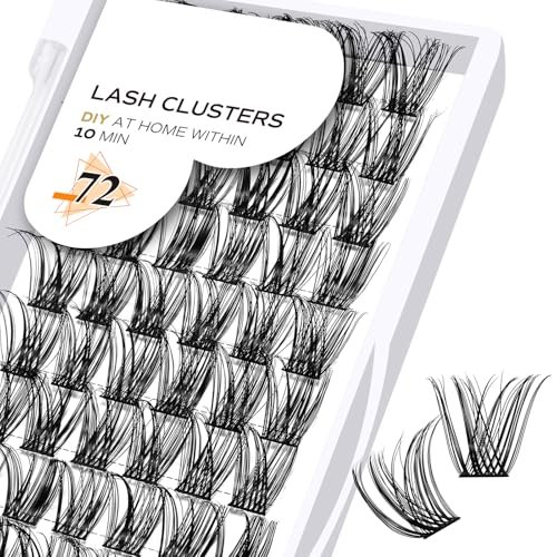 lash clusters b10 mixed tray diy eyelash extensions 72 cluster...