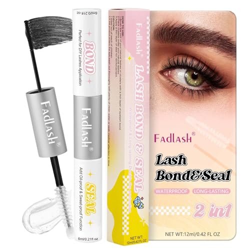 fadlash lash bond and seal 12ml lash cluster glue for eyelash...