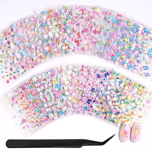 beetles nail art stickers 30 sheets 3d flower nail stickers co...