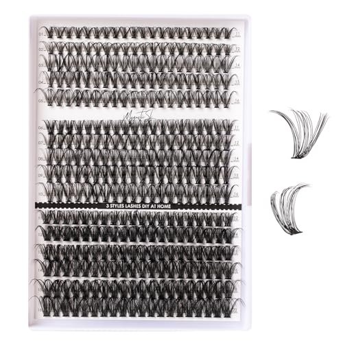 lash clusters 320pcs individual lashes 30d&40d&60d diy lash ex...