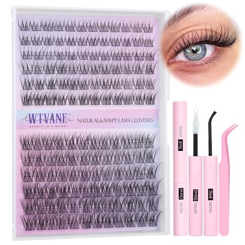 wispy lash clusters kit natural eyelash clusters extensions ki...