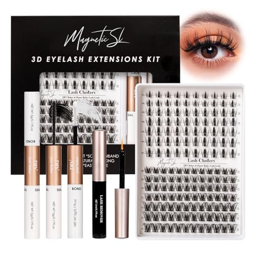lash clusters 154pcs manga lash extension kit curly 10 18mm cl...