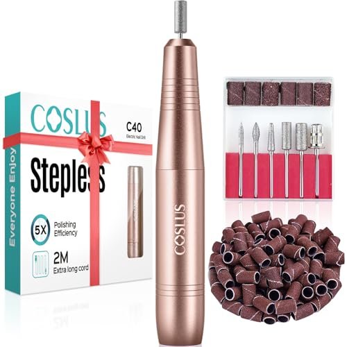 coslus c40 electric nail drill file professional: for acrylic...