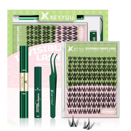 keyyou fairy chispa lash clusters kit lash extension kit d cur...