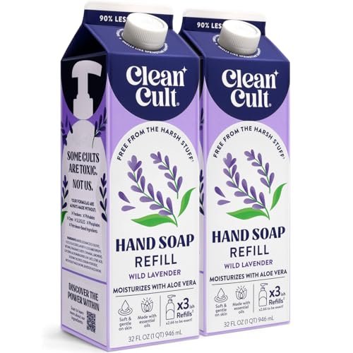 cleancult liquid hand soap refills moisturizes dry & sensiti...
