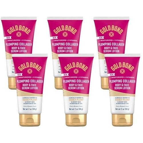 gold bond plumping collagen body & face serum lotion, lightwei...