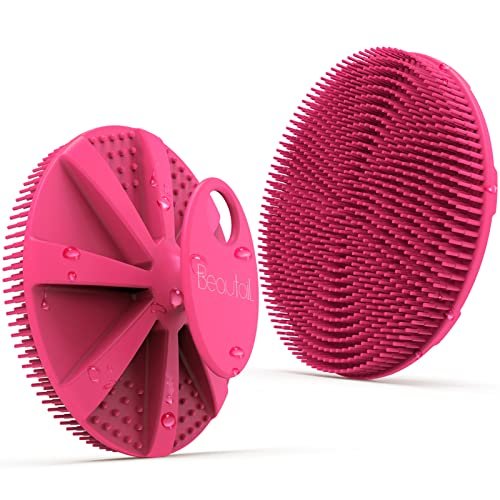 silicone body scrubber, beautail shower bath scrubber, more hy...