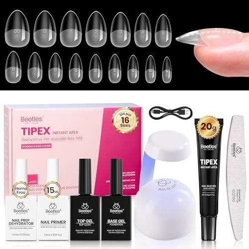 Beetles Tipex Instant Apex Nail Tips Kit with Dehydrator & Pri... beetles tipex instant apex nail tips kit with dehydrator & pri...