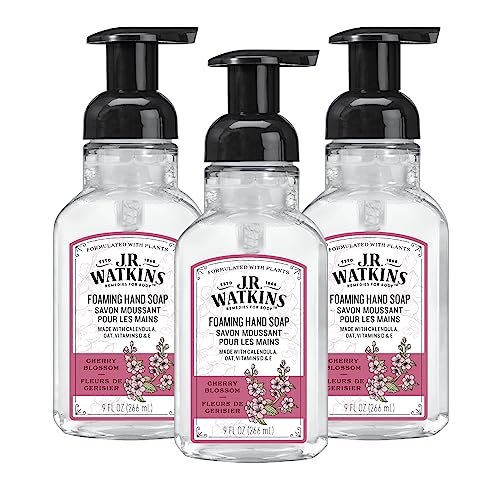 j.r. watkins foaming hand soap pump with dispenser, moisturizi...