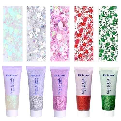 face body glitter, hair glitter sparkles chunky face glitter g...