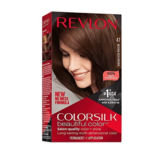 revlon colorsilk hair color, medium rich brown 1 ea