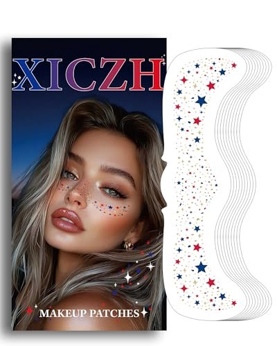 xiczh face glitter, temporary face tattoos, face body glitter...