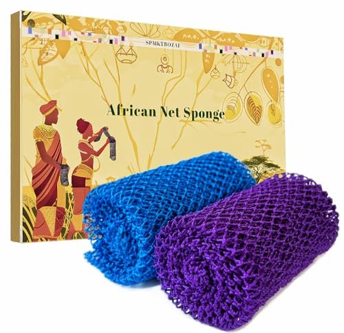 spmktbozai african net sponge authentic, 2 pieces african exfo...