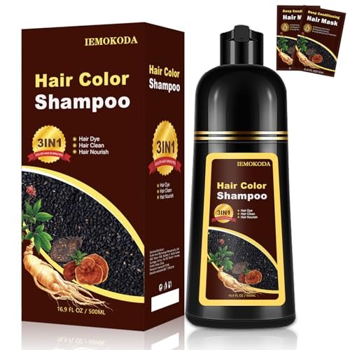 Cherry Brown Hair Dye Shampoo 3 in 1, Long-lasting & Natural H... cherry brown hair dye shampoo 3 in 1, long lasting & natural h...