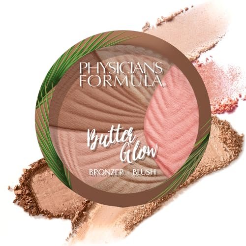 physicians formula butter glow bronzer + blush, ultra creamy 2...