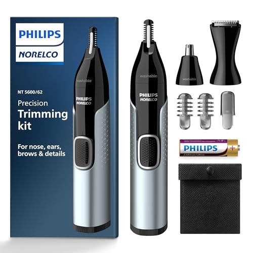 norelco philips nose trimmer 5000 for nose, ears, eyebrows tri...