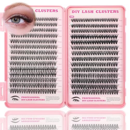 lash clusters kit, 560 pcs eyelashes clusters kit 9 16mm indiv...