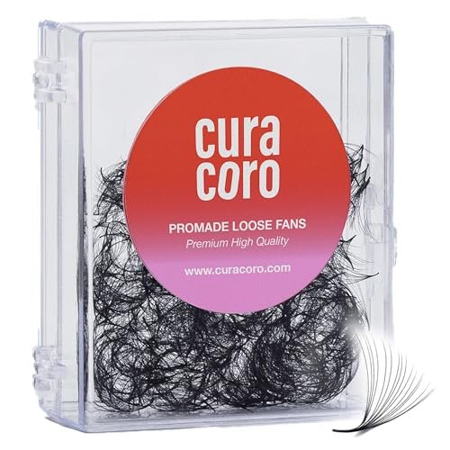 curacoro promade 500 fans 6d 0.07 d curl 15mm length handmade...