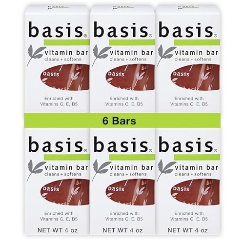 basis vitamin bar soap for body, hands and face, natural soap...