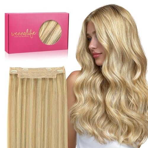 wennalife wire hair extensions real human hair 14 inch 75g lig...