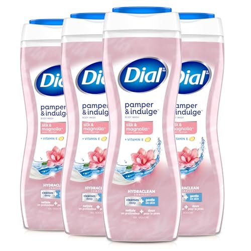 dial body wash, hydraclean complex & vitamin e, gentle, leaves...