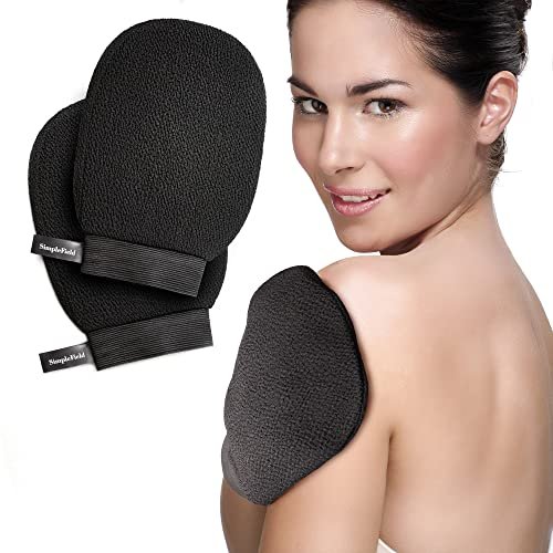 simplefield korean exfoliating mitt for remove dead skin. 2 pa...
