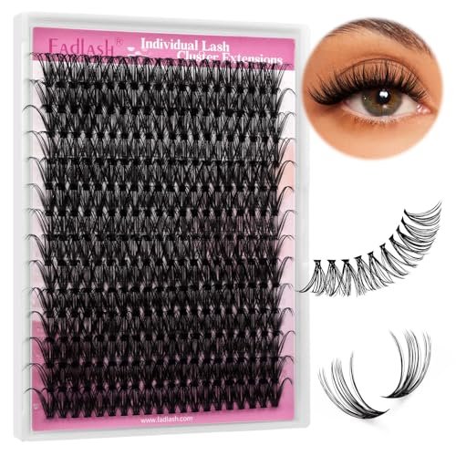 individual lashes 18mm cluster lashes large tray diy lash exte...