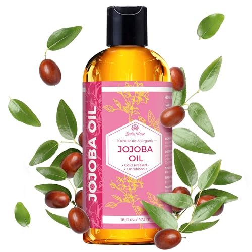 leven rose jojoba oil, pure cold pressed natural unrefined moi...