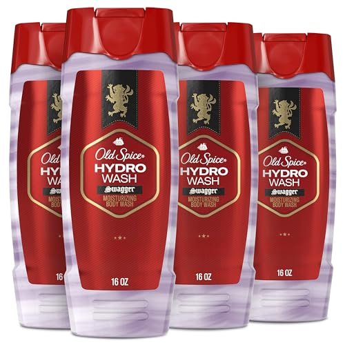 old spice moisturizing body wash for men, hydro wash, 2 in 1 l...