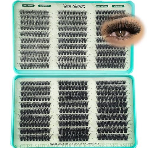 wispy lash clusters kit 640pcs eyelash cluster extensions curl...