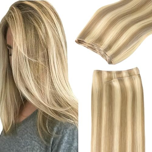 goo goo sew in hair extensions real human hair, weft hair exte...