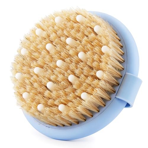 dry brushing body brush for massage natural boar bristle exf...