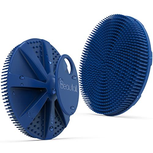 silicone body scrubber, beautail shower bath scrubber, more hy...