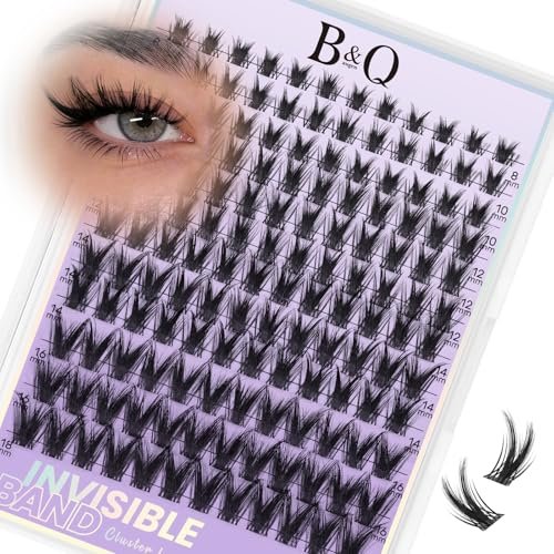 b&q victory lash clusters invisible band false eyelashes clust...