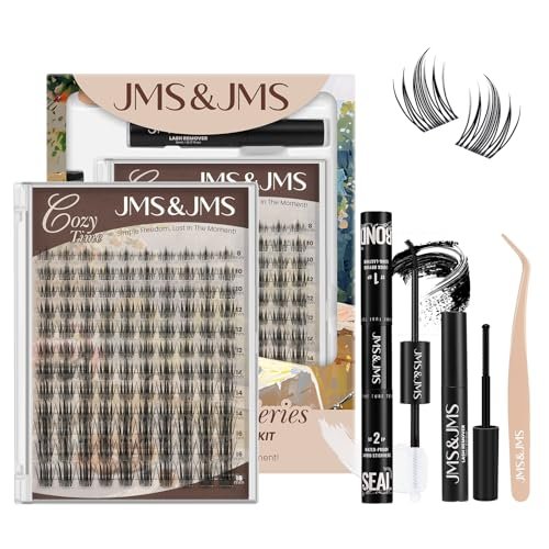 jms&jms vivid lash clusters kit natural cluster lashes invisib...